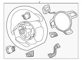 Bare steering wheel Audi A4 B8 13-16 3 spokes