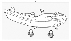 Left rear bumper light for Kia Sportage 17-19