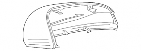 Right side mirror cover for Mercedes C-class W205 300/350e 15-21 for turn signal, blue