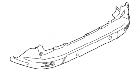Rear Bumper Reinforcement Ford Transit Connect MK2 13-