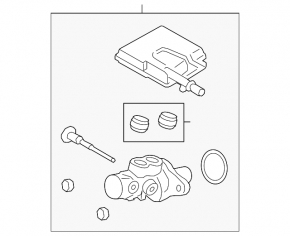 Ford C-max MK2 13-18 brake master cylinder with reservoir