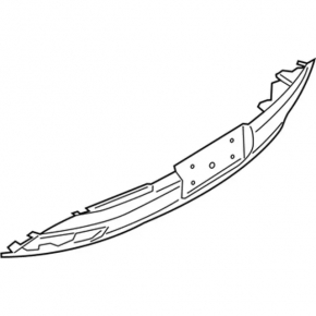 Rear bumper bare Lincoln MKZ 17-20 lower part