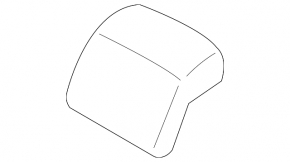 Headrest rear center Lincoln MKZ 17-20 leather black
