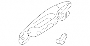 Mitsubishi Galant 2004-2005 outer rear door handle