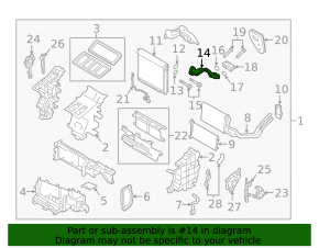 Mazda CX-9 16-20 Evaporator Pipe Front Row