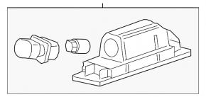 Left tailgate license plate light for Chevrolet Volt 16-19