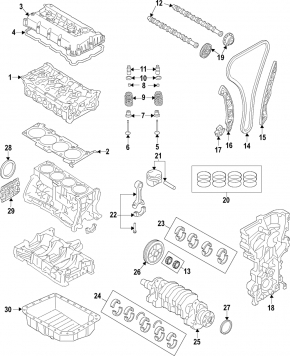 Hyundai Elantra AD 17-20 2.0 piston