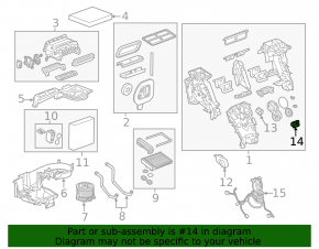 Actuator motor heater drive air conditioner GMC Terrain 18-