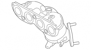 Exhaust manifold with catalytic converter Hyundai Elantra AD 17-20 2.0 automatic transmission