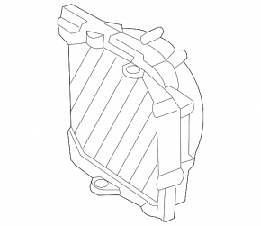 Volvo XC90 16-25 T8 Inverter Cooling Radiator with Diffuser