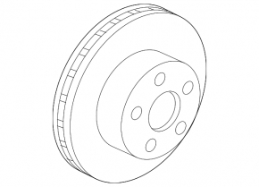 Front left brake disc Infiniti FX35 FX45 03-07