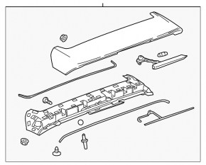 Chevrolet Bolt 17- Tailgate Spoiler