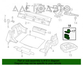 13-16 Dodge Dart Trunk Tray