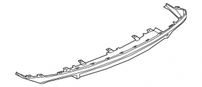 Rear bumper lip for Audi A6 C7 17-18 (restored structure)