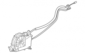 Actuator drive for the trunk door lock BMW X2 F39 18-23