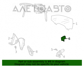 Front right door computer VW Tiguan 18 - broken mount