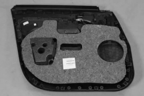 Door trim card front right Fiat 500L 14-17 black with brown insert