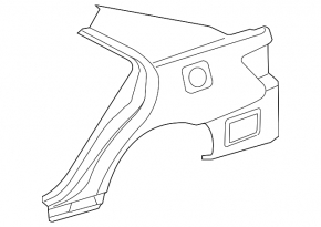 Rear right wing Toyota Camry v40 07-11