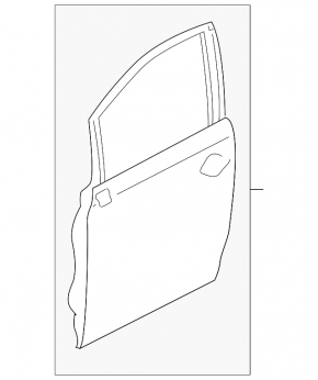 Lexus Hs250h 10-12 front left door