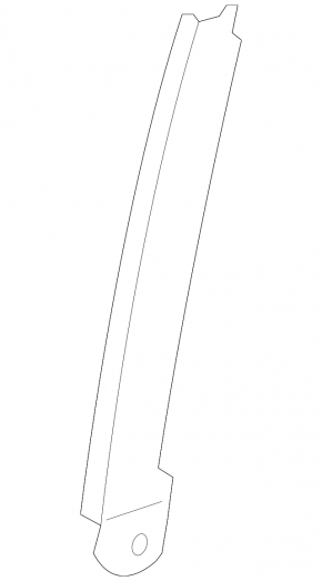 Front left door glass guide for Toyota Highlander 08-13