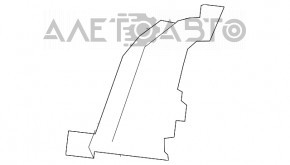 Front bumper mount left wing Jeep Cherokee KL 14-18