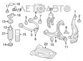 Upper control arm front right Dodge Durango 11-15