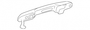 Lexus RZ 24-26 blue front outer right door handle