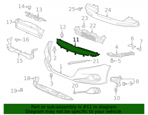 Honda Accord 2021-22 Front Bumper Upper Trim