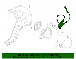 Fuel filler flap lock Kia Niro 17-22 HEV