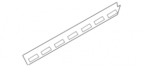 Inner rear left glass seal Nissan Kicks 18-24