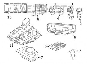 USB Hub BMW X5 G05 19-23 Active, scratches