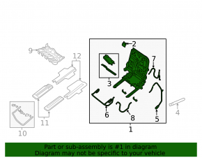 Left rear seat runner, 2nd row, left, Infiniti JX35 QX60 13-20, mechanical, without frame