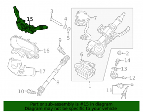 Kia Sportage 17-19 steering column switches under fog lights