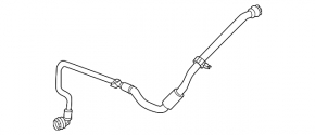 Lower cooling pipe Mercedes W167 GLE 350/450/450e 23-26 rear, 3.0