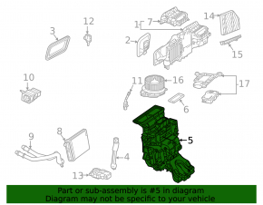 Heater assembly Mercedes W167 GLE 350 450 20-23
