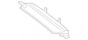 Lower rear bumper trim center Mercedes C-class W205 15-21