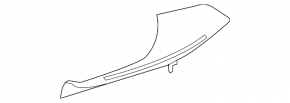 Door sill trim rear right inner Mercedes W213 E 17-23 black