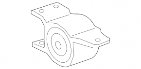 Lower control arm silent block, front left, Mercedes X247 GLB 20-26, with bracket