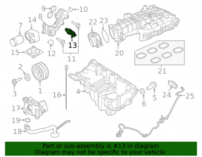 Oil Filter Housing Ford Mustang mk6 15-17 3.7