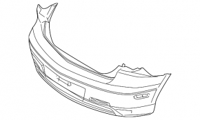 Naked rear bumper Mazda 3 07-09 Sport