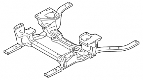 Front subframe for Ford Mustang mk6 15-23 3.7, 5.0