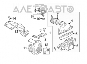 Air duct Mazda6 09-13 2.5