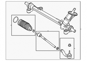 Lincoln Corsair 25 steering rack without rods
