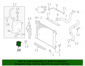 Radiator deflector left lower Toyota Camry v70 18-18 L\LE\XLE