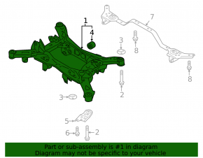 Subaru Ascent 19-26 rear subframe