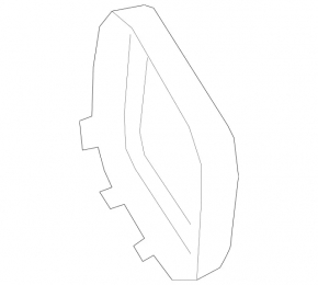 Right muffler trim for Mercedes A-class V177 19-22 chrome