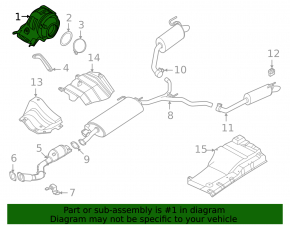 Rear catalytic converter Nissan Murano 25-26