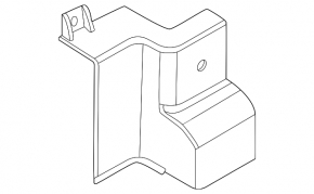 Right radiator deflector for Nissan Versa 20-23