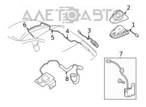 Antenna fin Nissan Maxima A36 16-23