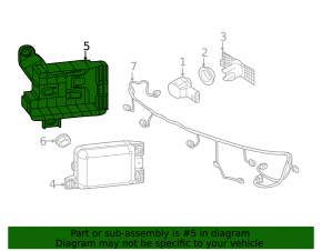 Blind Spot Sensor Bracket Left VW Atlas 18-20
